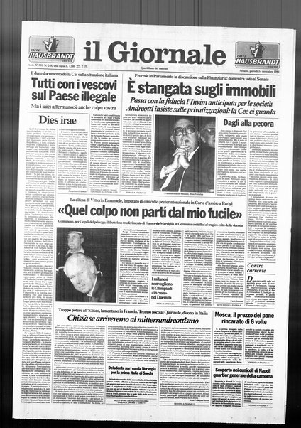 Il giornale : quotidiano del mattino